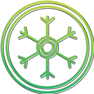 Kar tanesi. Web simgesi basit illüstrasyon 