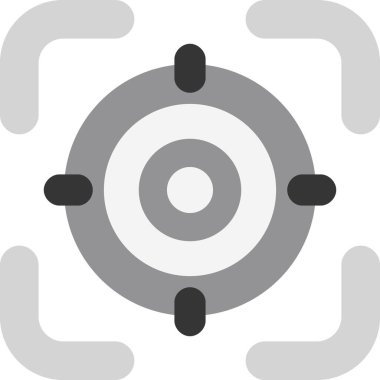 Hedef. Web simgesi basit illüstrasyon