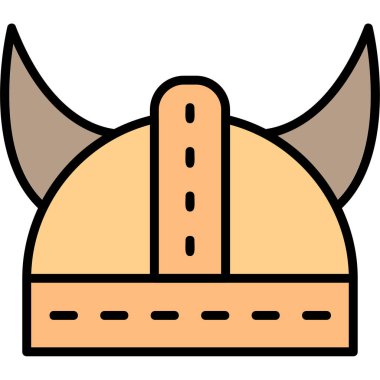 Kask simgesi vektör illüstrasyonu 