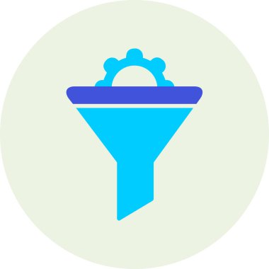 Vektör illüstrasyon Huni ağ simgesi 