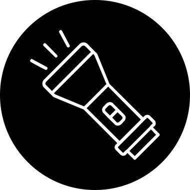 el feneri. Web simgesi basit illüstrasyon