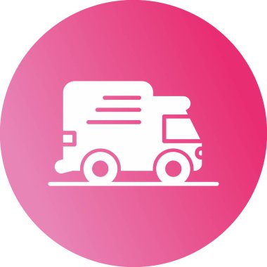 kamyon simgesi, vektör illüstrasyon tasarımı 