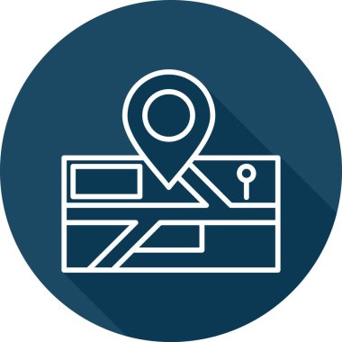 konum. Web simgesi basit illüstrasyon 