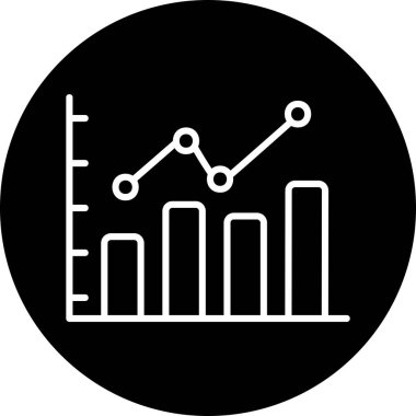 bar çizelgesi simgesi, vektör illüstrasyonu 