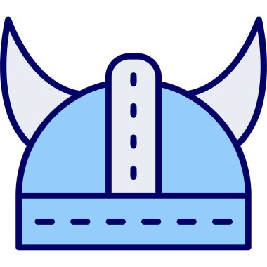 Kask simgesi vektör illüstrasyonu 