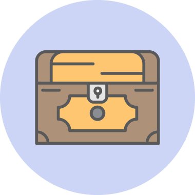 Göğüs simgesi, vektör illüstrasyonu basit tasarım