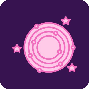 Galaxy web simgesinin vektör illüstrasyonu 