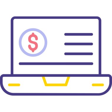 Eğilim biçimi izole edilmiş arka planda mali simge 