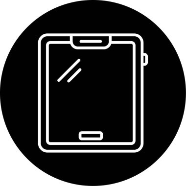 tablet. Web simgesi basit illüstrasyon 