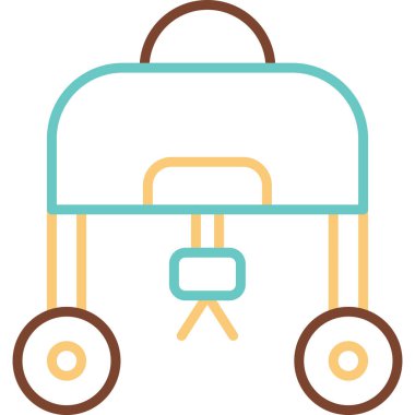 Yabani ot ağı simgesi, vektör illüstrasyonu