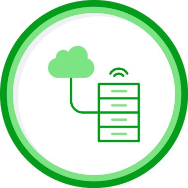 Büyük Veri vektör simgesi, basit illüstrasyon                  