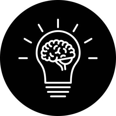 Fikir simgesinin vektör illüstrasyonu 