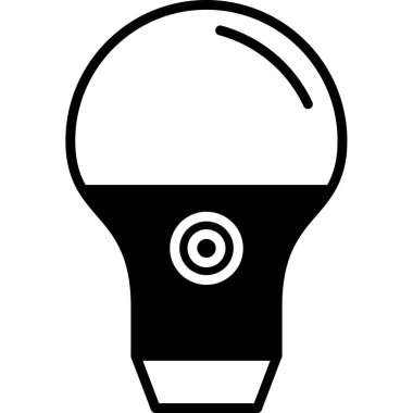 ampul simgesi, vektör illüstrasyonu 