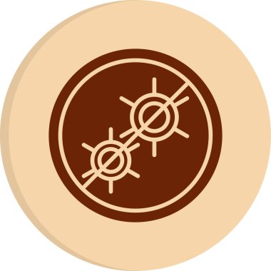 Antibakteriyel modern simgenin vektör çizimi        