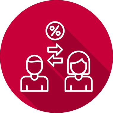 Kişiler Arası Zeka simgesi, vektör illüstrasyonu 