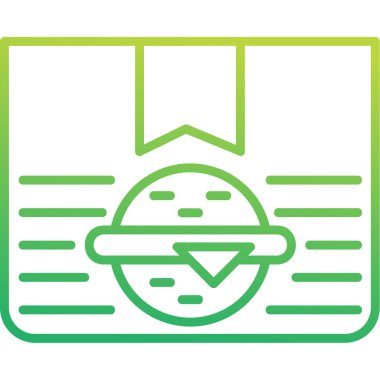 kutu web simgesi, vektör illüstrasyonu 