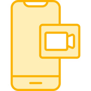 Video Arama simgesi, düz tasarım