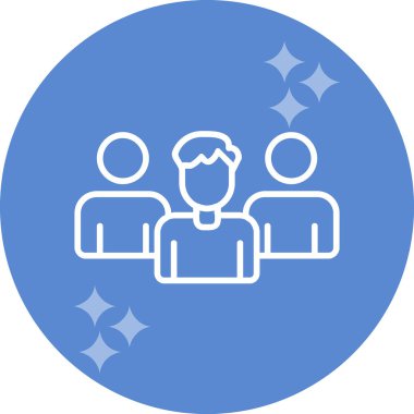 Takım. Web simgesi basit illüstrasyon 