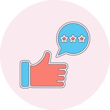 Geri bildirim simgesi, vektör illüstrasyon tasarımı 