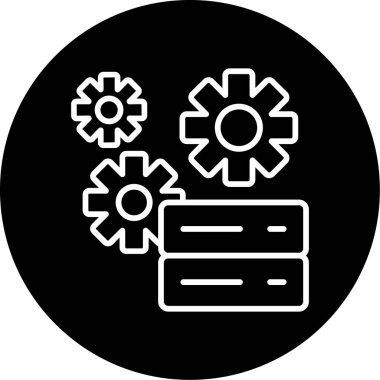 Teknik Servis simgesi, vektör illüstrasyonu basit tasarım