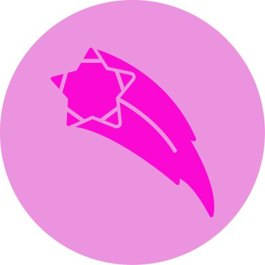 vector illustration of Shooting Stars icon