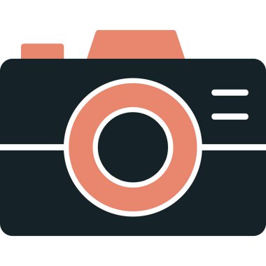 kamera simgesi vektör illüstrasyonu 