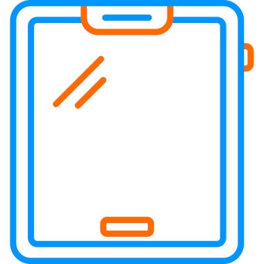 tablet. Web simgesi basit illüstrasyon 