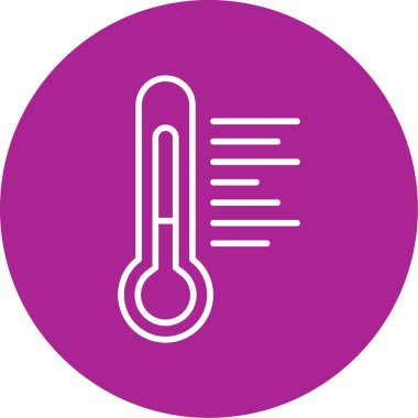 Sıcaklık web simgesi resimleme tasarımı