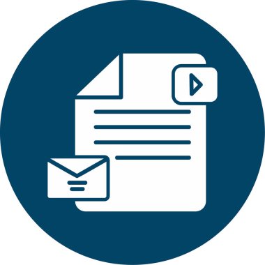 belge simgesi, vektör illüstrasyonu basit tasarım