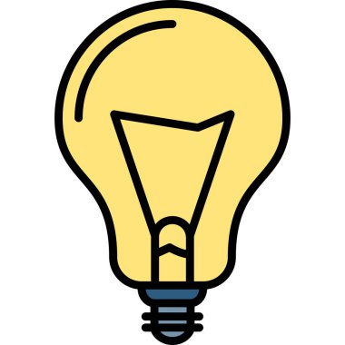 Ampul. Web simgesi basit illüstrasyon