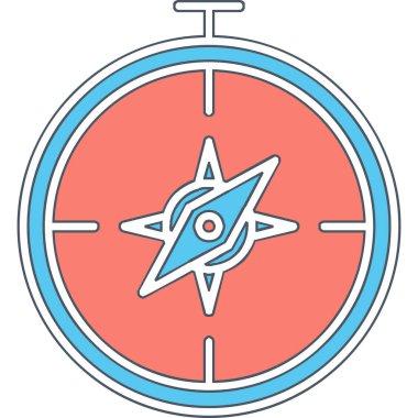 Pusula simgesi vektör resimlemesi 