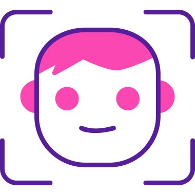 avatar erkek kullanıcı simgesi, yüz kimliği 