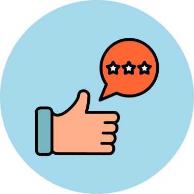 Geri bildirim simgesi, vektör illüstrasyon tasarımı 