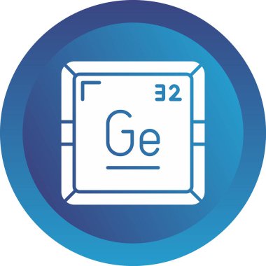 Germanyum kimyasal elementi. Atom numarasıyla imzala. Periyodik tablonun kimyasal elementi