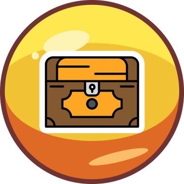 Göğüs simgesi, vektör illüstrasyonu basit tasarım