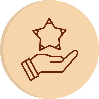 Yıldız web simge vektör çizim 