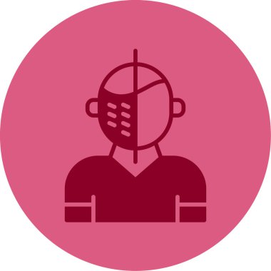 İnsan görüşünden önce. Web simgesi vektör illüstrasyonu