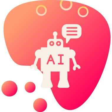  Chatbot simgesi, vektör illüstrasyonu basit tasarım