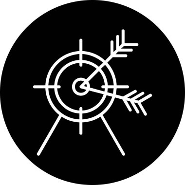 Oklu hedefin vektör illüstrasyonuName 