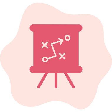 Strateji Simgesi Vektör illüstrasyonu 