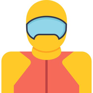 Bobsleigh. Web simgesi basit tasarım              