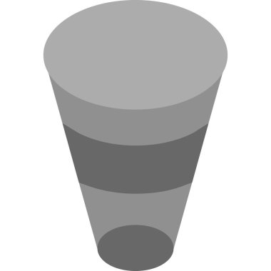 Frustum web simgesi basit illüstrasyon