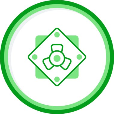 air fan simgesi, vektör illüstrasyonu basit tasarım