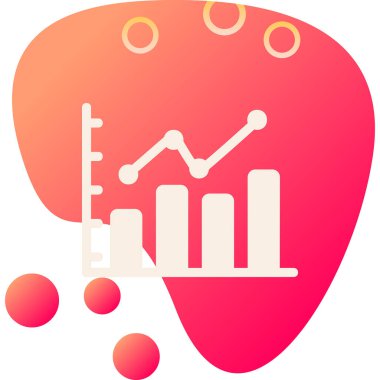 bar çizelgesi simgesi, vektör illüstrasyonu 