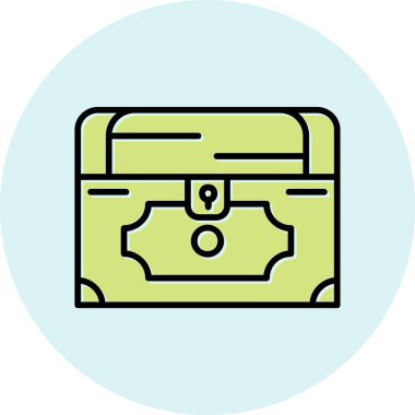 Göğüs simgesi, vektör illüstrasyonu basit tasarım