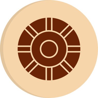 Renk Çemberi web simgesi, vektör illüstrasyonu