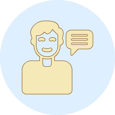 Tavsiye Ağı simgesi basit illüstrasyon