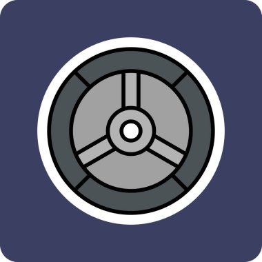 lastik simgesi vektör illüstrasyonu 