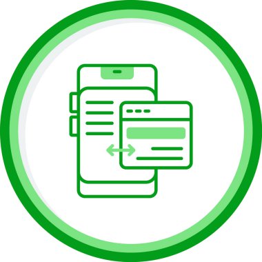 Web simgesi vektör illüstrasyonunu transfer et 