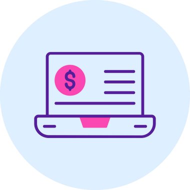 Eğilim biçimi izole edilmiş arka planda mali simge 